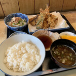 Yasuzen - ランチ 天ぷら盛り合わせ定食 1,000円