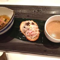 うぶか - 前菜三種盛りは和+洋2種
