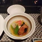 展望レストラン 芙蓉 - 炊合せ（穴子飛竜頭　蕪　南京　巻き湯葉　麩　絹さや）