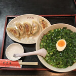 中華料理 多来福 - ニラそば＋ぎょうざ（5個）