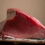 Raw bluefin tuna