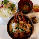 食咲工房 かつふじ - エビ丼　小（３本）