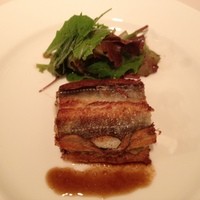 ラシェット・ブランシュ - 煮穴子と焼き茄子ピューレの重ね焼き