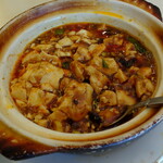 随園別館 - “旨辛ランチセット” の一部である麻婆豆腐