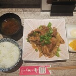 Nikusakaba Nyabu - 松坂豚焼肉定食680円