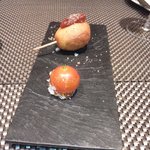 レストラン バカール - ５つの味のプチトマトと、常連さん用(?!)のアメリカンドッグ