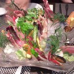 レストラン バカール - 日本各地から取り寄せた有機野菜と能登産ズワイ蟹とカニミソのバーニャカウダ