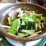 海のしょうげつ - 2012.06　朝ごはん、鯛とあさりのすまし汁