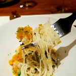 ラ カンロ - 子持ち鮎のビーフン・鮎出汁のペペロンチーノ