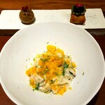 ラ カンロ - 子持ち鮎　三変化。どこまでも繊細で手が込んでいます。