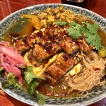 大衆中遊華食堂 八戒 - 鰻とふあふあ卵の酸麻辣カリィ(鰻ダブル、Osamu式トッピング) 