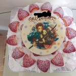 ラ・ブランシュ - いちごのショートケーキ7号サイズキャラプレート（鬼滅の刃）