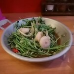 バカソウル アジア - 豆苗とえびの炒めもの