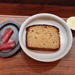 セルサルサーレ - サワードブレッド 味醂かすバター ブレザオラのオープンサンド
