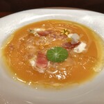 セルサルサーレ - ネクタリンとパプリカ セミドライトマトのガスパチョ ローズマリーの香り