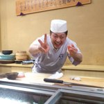 寿司割烹 魚紋 - 魚紋のお笑い担当(笑)