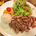 ルヴァン - 豚ハツ肉の網焼きステーキ