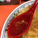 紅龍 - 紅龍ラーメン　スープアップ