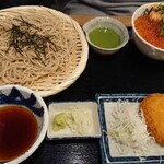 磯丸水産 - ランチ蕎麦セット¥1078