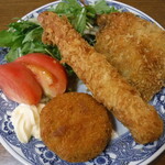 そらまめ食堂 - ミックスフライ定食