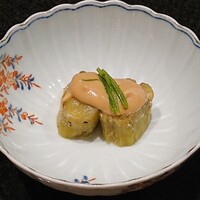 銀座 鮨 たじま - 茄子の焼きびたし