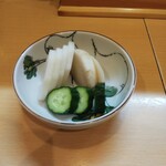 とんかつ燕楽 - 実は旨いお新香