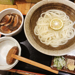 うどんとお酒 花鳥風月庵 - 鴨汁の釜あげうどん