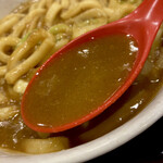 CoCo壱番屋 - かなりドロッと粘度が高いうどんスープ。