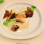 レストラン ロワール フレンチ - 真鯛のコンフィ、ルーブラウンソース