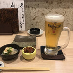 Yakitori To Wami Morita - まずはビールで