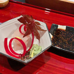 天ぷら酒房 西むら - カジキの昆布締め