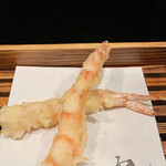 天ぷら酒房 西むら - 車海老　旦那様は追加