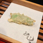 天ぷら酒房 西むら - 秋刀魚梅紫蘇