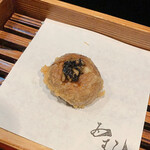 天ぷら酒房 西むら - ブラウンマッシュルーム・トリュフ麹添え