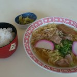 青野屋 - 中華そばとめし（あわせて５７０円ですが会計時５５０円にしてくださいました）