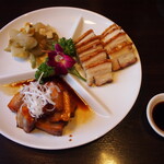 シンガポール料理　梁亜楼 - 前菜三種盛り