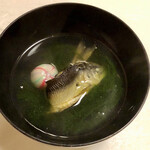 鰻はし本 - 鮎とすじ青のりのお椀