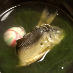 鰻はし本 - 鮎とすじ青のりのお椀