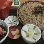 そば処 丸松 - ざるそばとミニネギトロ丼セット　950円