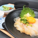 げんかつぎ - ヒラメの漬け丼セット