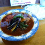 木多郎 - チキン野菜、３辛、ライス普通（980円）