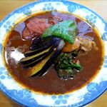 木多郎 - チキン野菜カリーのアップ