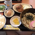 まるや - 料理写真:ぶっかけ唐あげセット
