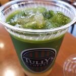 TULLY'S COFFEE - 表面のアイス抹茶。