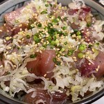 日本酒と刺身 居酒屋 自遊 - 海鮮漬け丼大盛り