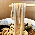 Kinunobebashi Udon Kenkyuusho - 揚げ浸しうどん　麺リフト