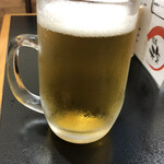 元気 - 先ずは生ビールで乾杯♪【540円】