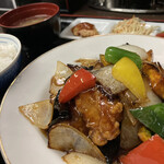 Chuuka Korou - 黒酢の酢豚(定食で)
