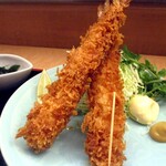 割烹 松浦 - 大海老フライ、身長/