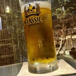 かにと道産料理 雪華亭 - 生ビール